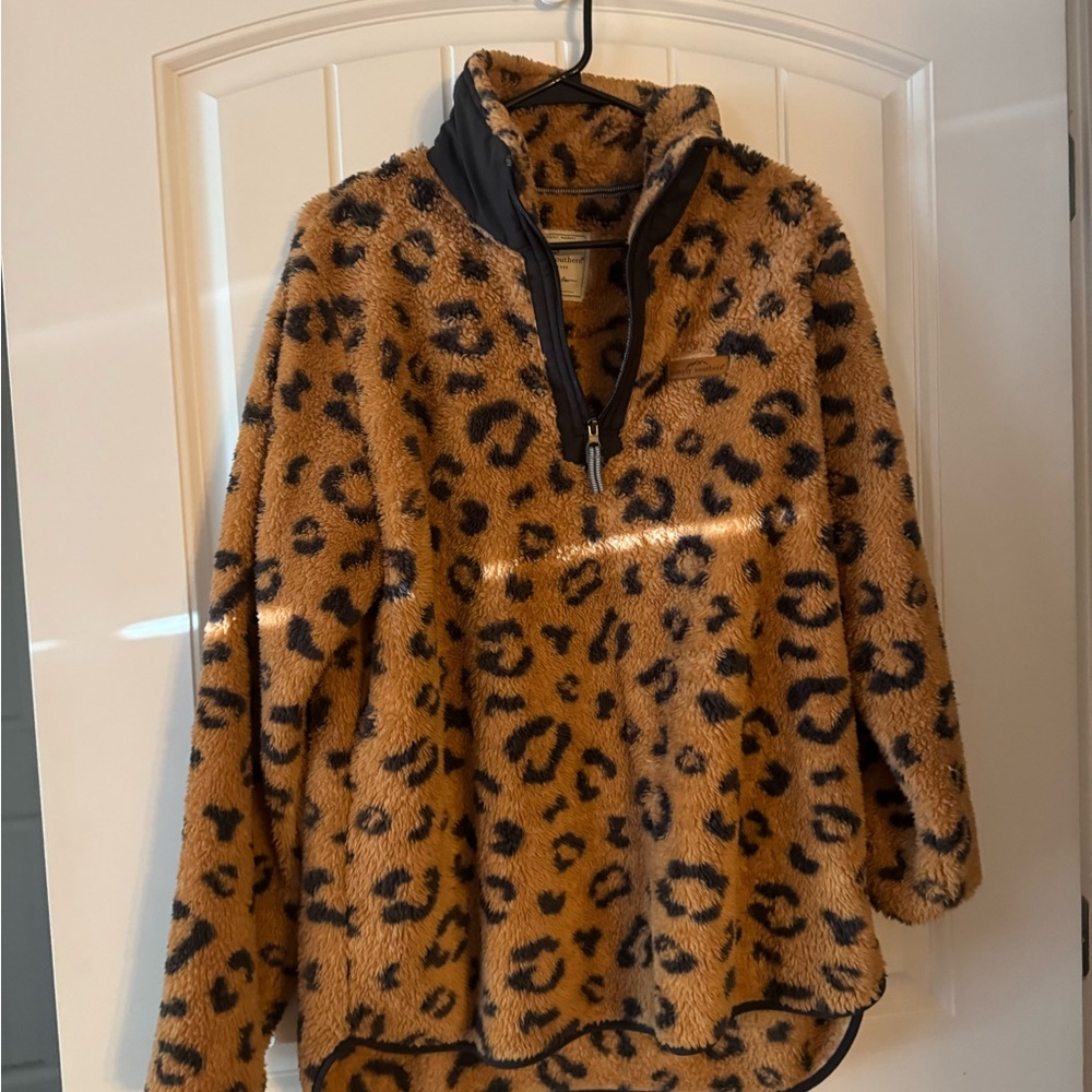 Simply Southern Tan and Black Fleece Jacket XXL